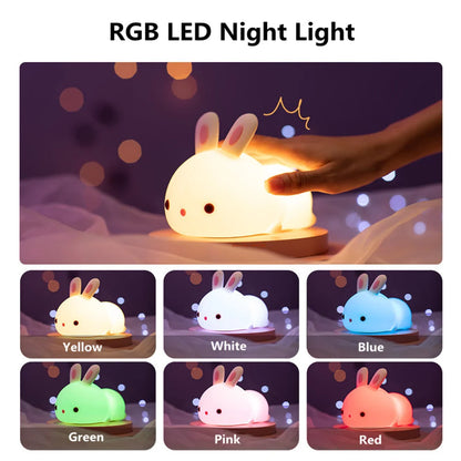 RGB Bunny Glow Night Light